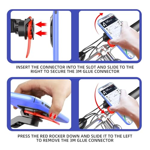 Support de téléphone pour moto robuste et stable sur guidon de VTT