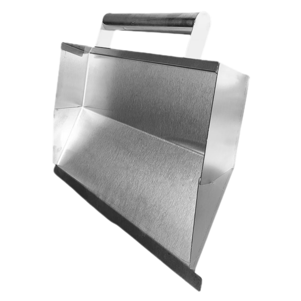 Llana de Albañilería de Acero Inoxidable Plata, Forma Única | Acabado de Hormigón y Limado de Cemento, Diseño Ergonómico, Herramienta Manual Fácil de Usar