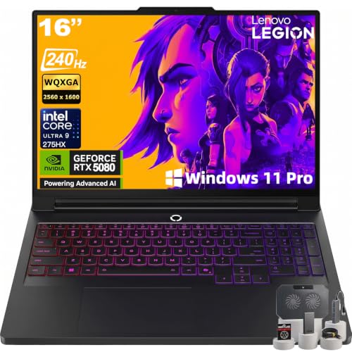 Image of Lenovo Legion Pro 7i 16 inch Gaming Laptop Computer 2.5K OLED NVIDIA RTX 5080