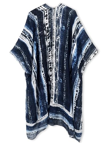 Image of Spicy Sandia Kimonos for Women Floral Beach Cover Up Loose Swimsuit Bathing Suit Coverup Cardigan for Summer Swimwear