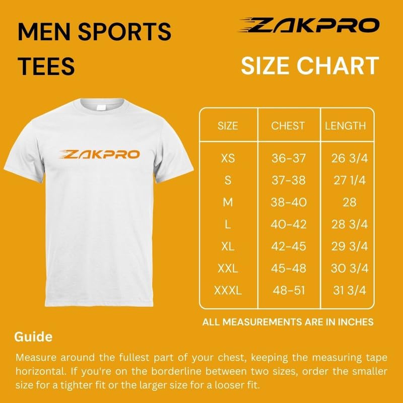 Image of ZAKPRO Sports T-Shirt for Men | Sports fit | Sports tee for Men | Polyester Active Wear | Running | Gym Workout wear | Stretchable Fabric