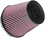 K&N Universal Clamp-On Air Intake Filter: High Performance, Premium, Washable, Replacement Air Filter: Flange Diameter: 6 In, Filter Height: 6.5 In, Flange Length: 1 In, Shape: Round Tapered, RU-1042