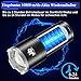 JAY-PARK Taschenlampe LED Aufladbar 1000000 Lumen mit 10800-mAh-Akku und LCD-Batteriestandsanzeige, Extrem Hell, 5 Lichtmodi, Zoombar, Starke, IPX7 Wasserdich Taschenlampen für Camping, Wandern