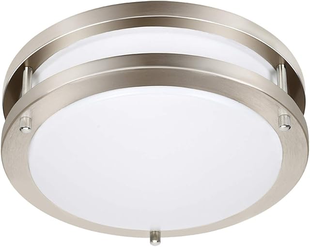 Drosbey 36W LED Ceiling Light Fixture, 13in Flush Mount Light Fixture, Ceiling Lamp for Bedroom, Kitchen, Bathroom, Hallway, Stairwell, Super Bright 3200 Lumens, 5000K Daylight White