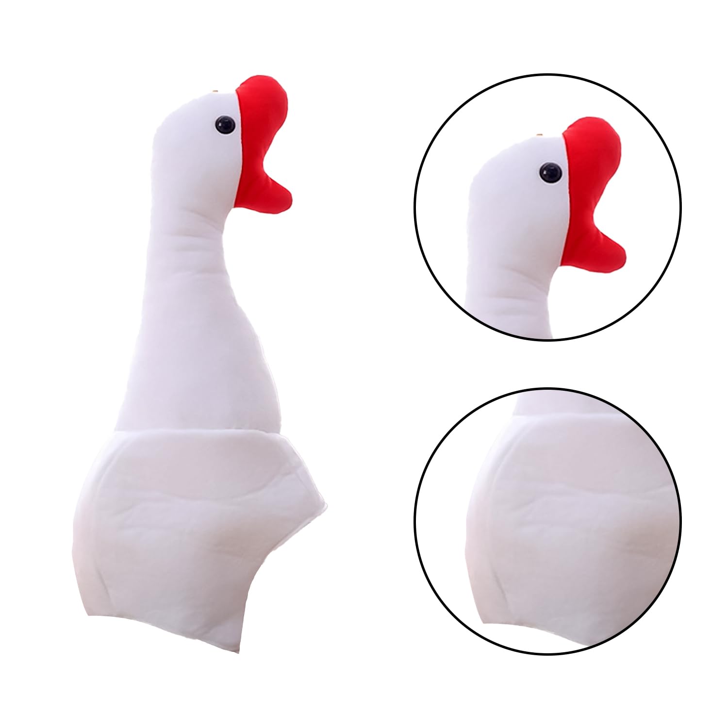 Lezevn Plush Animal Hat Novelty Goose Hat for Photoshoot Stage Performance Christmas Halloween Party Joking Gift - Image 2
