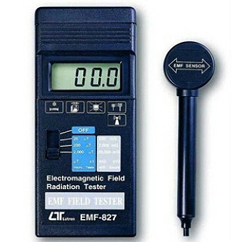 EMF-827 Electro Magnetic Field Meter - Wide Range (20/200/2000 µT, 200/2000/20000 mG), Detection of Electromagnetic Radiation from Power Lines, Appliances, and Industrial Devices