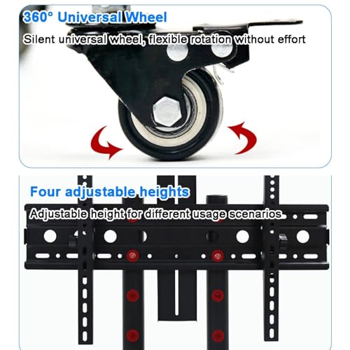 Soporte móvil vertical para TV de piso para LCD miniatura 6