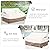 SoloToo Patio Furniture Covers Waterproof 2-Seater Sofa Cover,58 Inshes Outdoor Couch Cover,Patio Loveseat Cover (Beige)