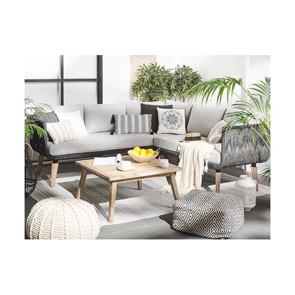 Alcamo Sitzgruppe Akazienholz Taupe