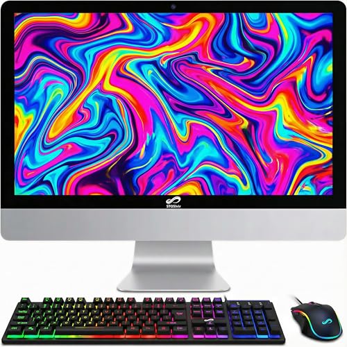 STGSivir All in One Desktop Computer, 22' FHD Display, Intel Core i5 up to 3.0GHz, 16GB RAM, 512GB...