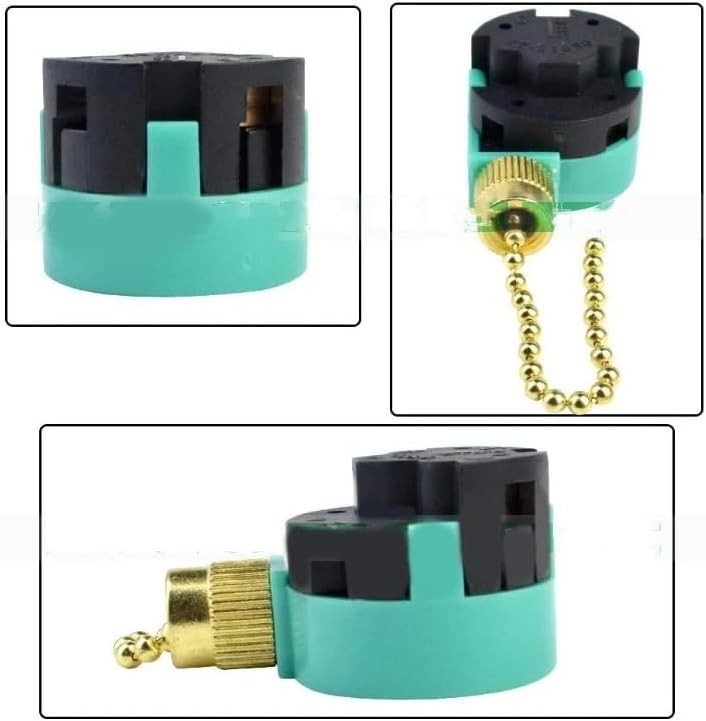 Compatible For Zing ZE-268S6 Ceiling Fan Switch 3 Speed 4 Wire Pull Chain Control Replacement(A1)
