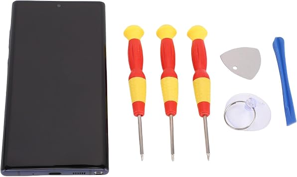 Screen Replacement for Note 10 Plus, Organic LED Screen Digitizer Assembly with Frame, Digitizer, Phone Screen Repair Part with Tool