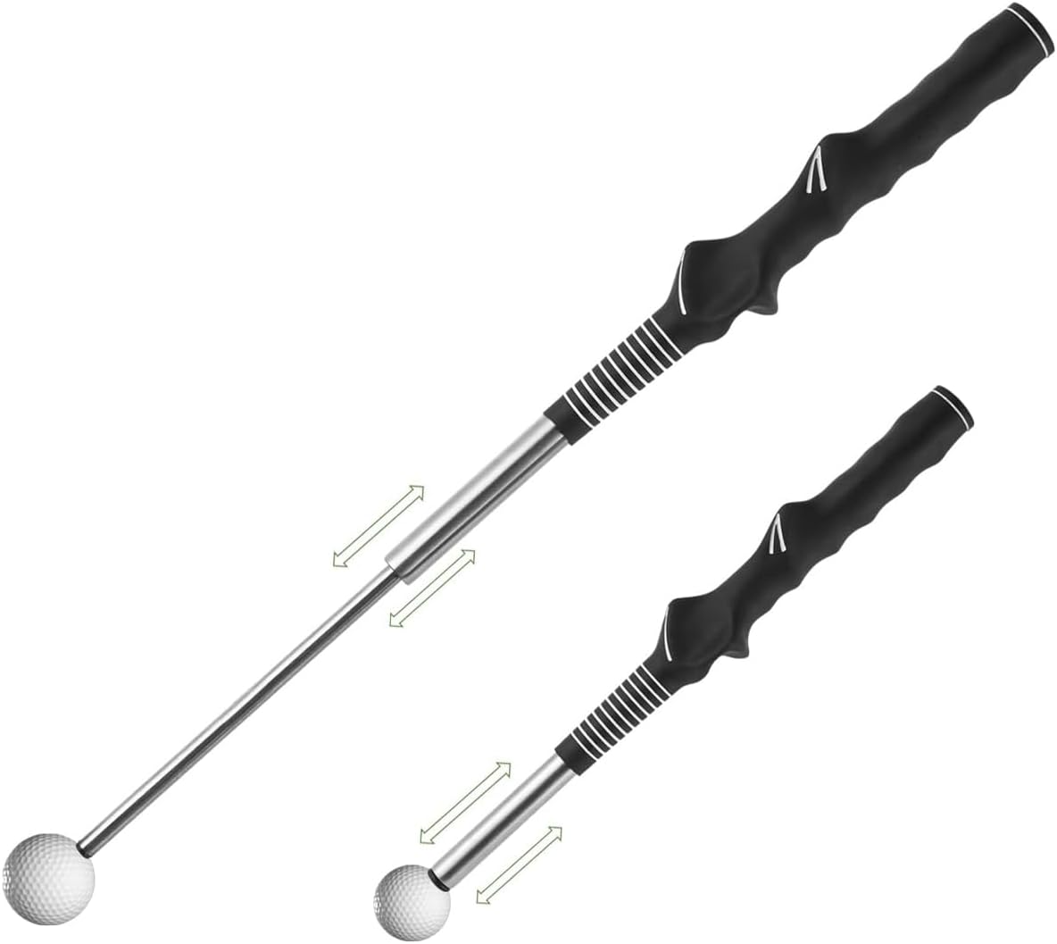 WIGERLON Retractable Golf Swing Training Aid,Golf Swing Practice Stick,Golf Grip Trainer,Golf Swing Aid for Warm-up,Click Stick Golf Trainer for Right Handed New