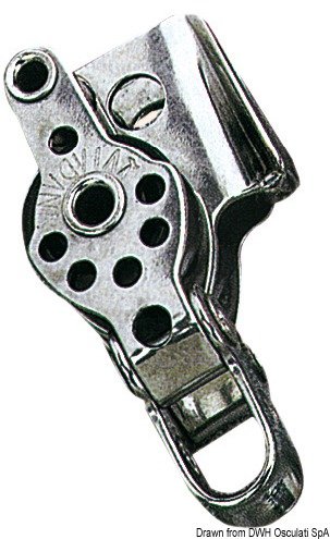 Osculati Étau Argenté 17x5 en Acier Inoxydable Moderne avec Ringot et Coinceur