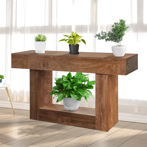 Garvee 63" Long Console Table for Entryway, Wood Rectangular Sofa Table Behind The Couch, Farmhouse Entryway Tables for Entrance, Hallway, Living Room, Foyer