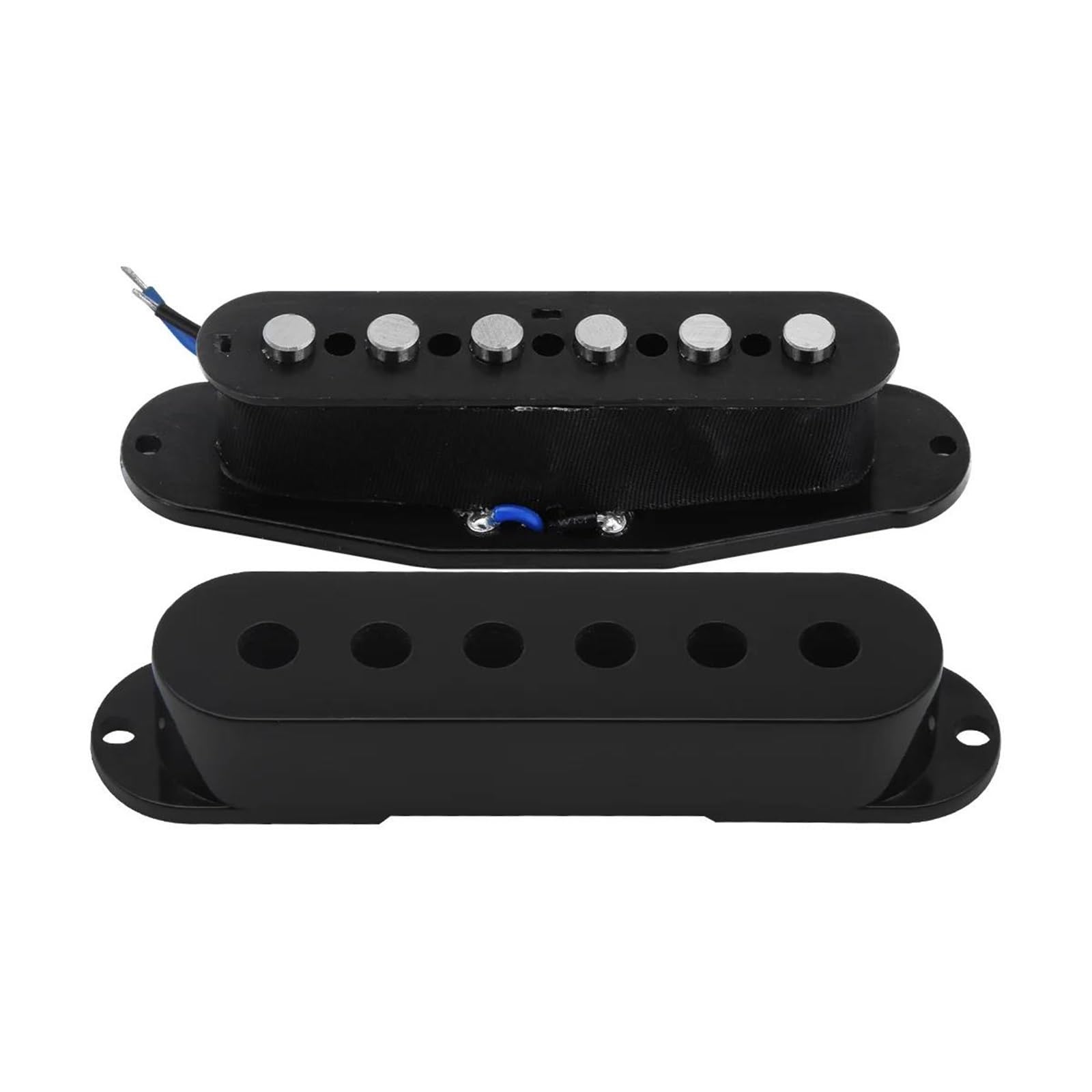 Juego de 5 pastillas Alnico para guitarra Humbucker + pastilla de bobina única piezas de guitarra eléctrica negras Pastilla Instrumento Guitarra
