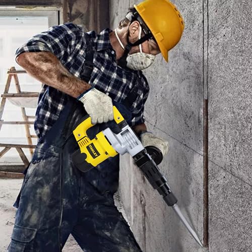 Image of STANLEY STHM5KH 1010W 5Kg Corded Hex Chipping Hammer (Yellow and Black)