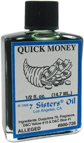 7 Sisters of New Orleans Perfumed Anointing Oil - Quick Money 1/2oz