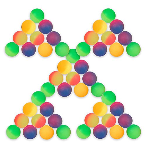 Schramm® 50 Pezzi di Palline gonfiabili Frost 27mm Palline gonfiabili Bouncy Ball Bouncy Ball Bouncy Ball con Lotteria Compleanno dei Bambini Confezione da 50 Pezzi