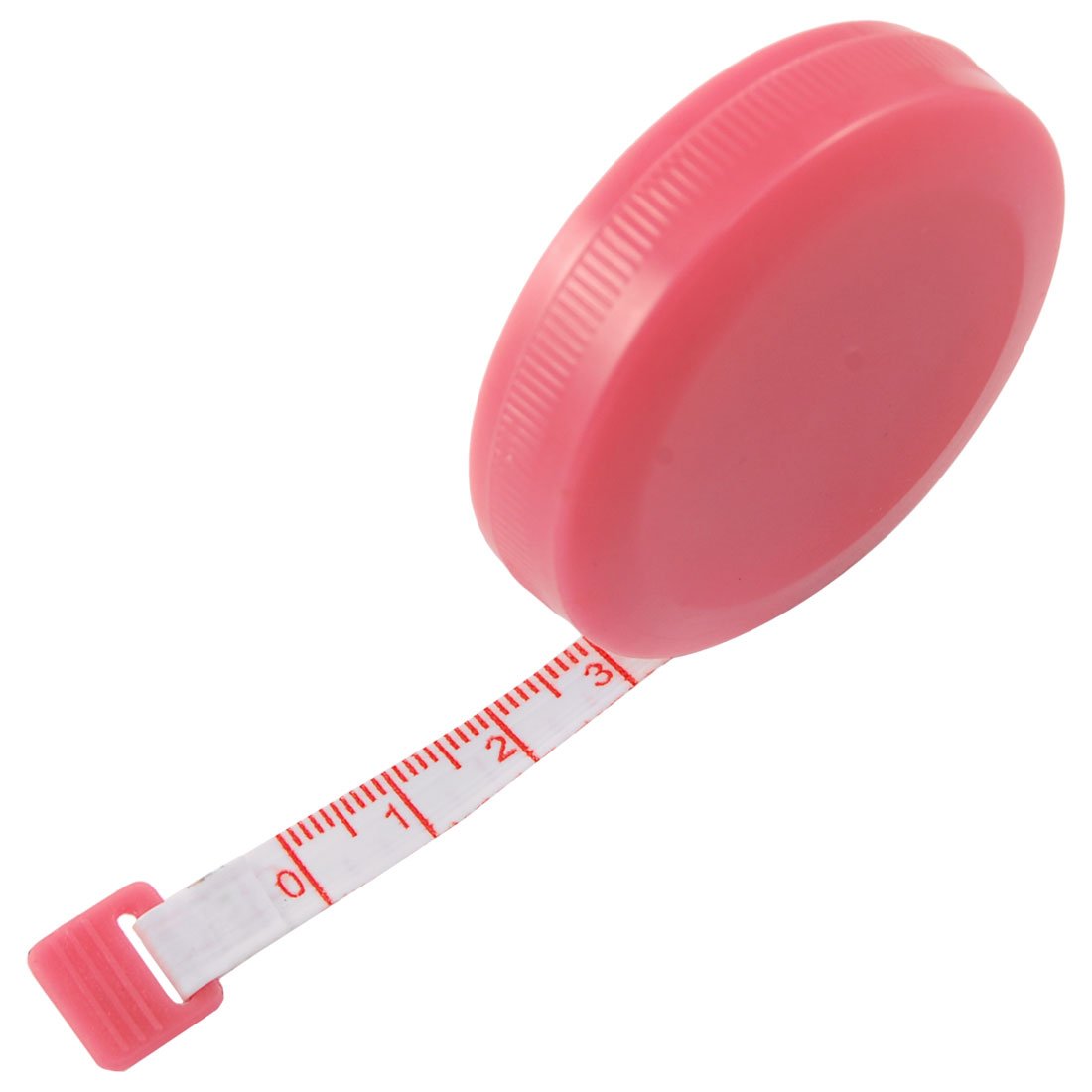 Aexit Red Round Tools & Home Improvement Plastic Shell Retractable Ruler Tape Tape Measures Measure 1.5M