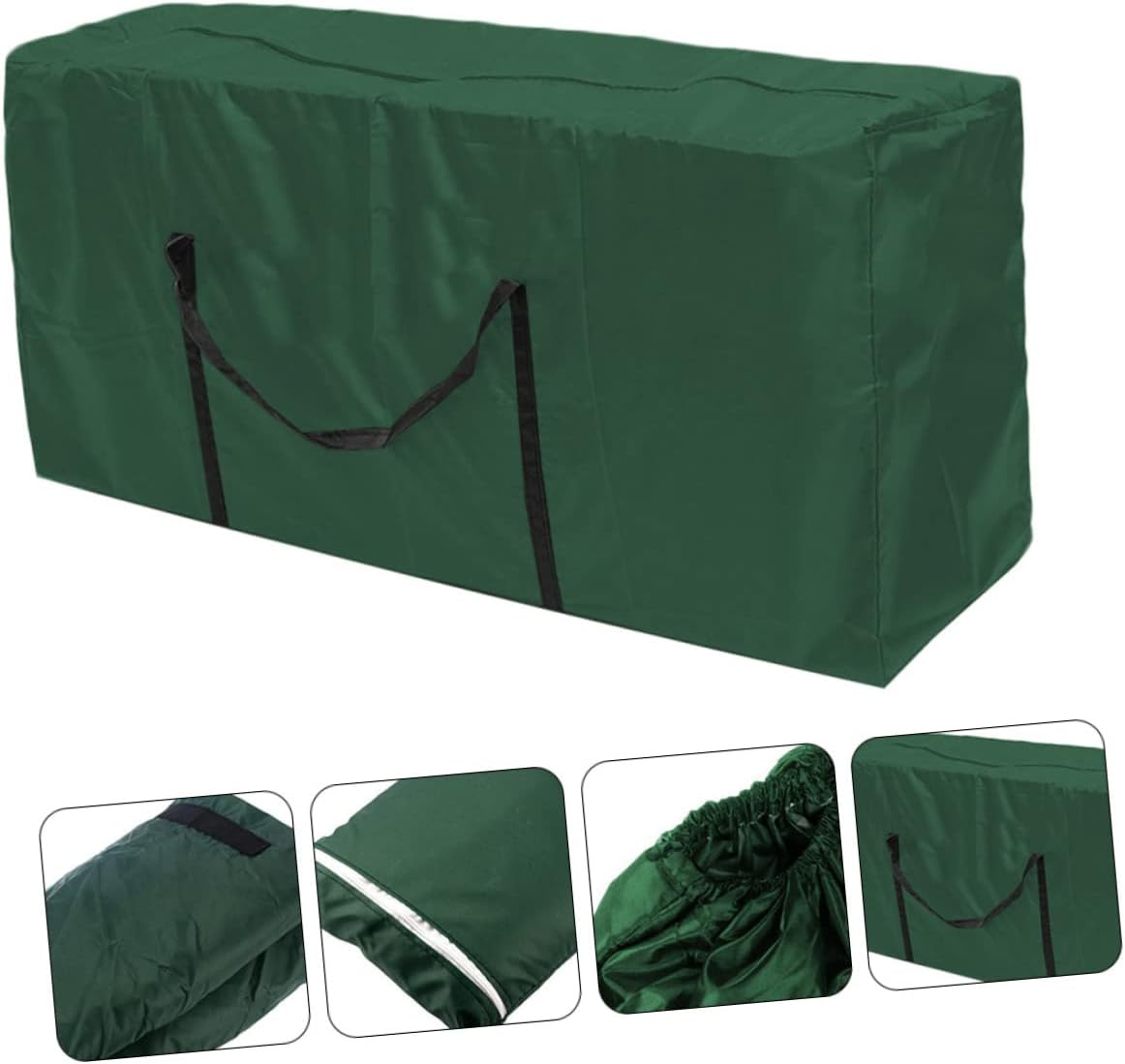 Unomor 1pc Outdoor Furniture Storage Bag for Cushions Portable Organizer Pouch for Seasonal Items Dust Design