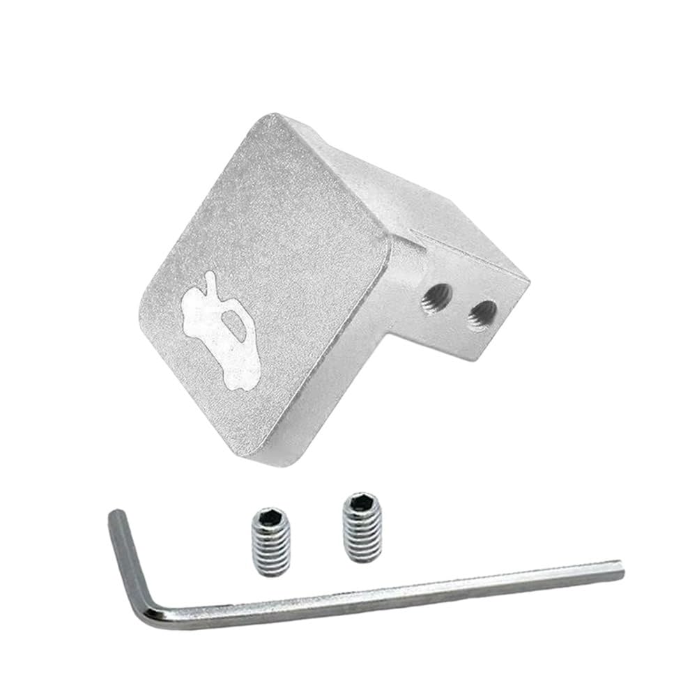 JIIYP Hood Release Handle for Civic 2011-1996 Car Hood Release Latch Handle Aluminum Bonnet Cover(Silver)