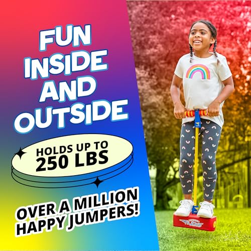 Image of Flybar My First Foam Pogo Jumper for Kids Fun and Safe Pogo Stick for Toddlers,Durable Foam and Bungee Jumper-for Ages 3-and up,Supports up to 250lbs (Red),(Pack of 6)