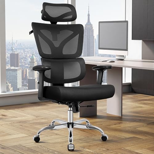 TECHREST Ergonomic Office Chair, Big and Tall Home Desk...