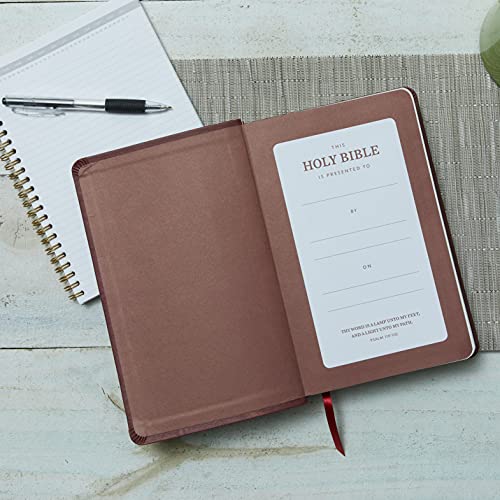 KJV, Deluxe Gift Bible, Imitation Leather, Gray, Red Letter Edition: Holy Bible, King James Version