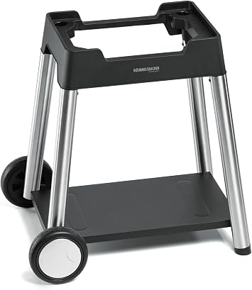 Rommelsbacher BGW 100 Barbecue Trolley, Plastic, Black/Stainless Steel