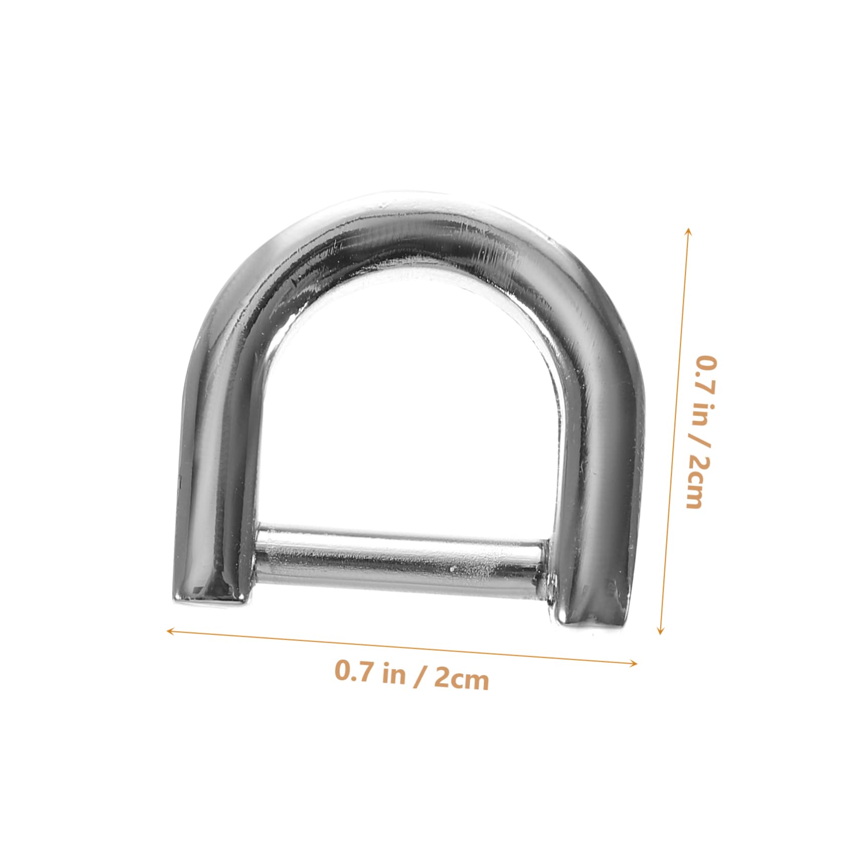 4 Piezas de Anillas en D de Aleación de Zinc para Bolsos Ajuste de Correa, Hebillas Duraderas para Mochila y Uso Diario en Decoración