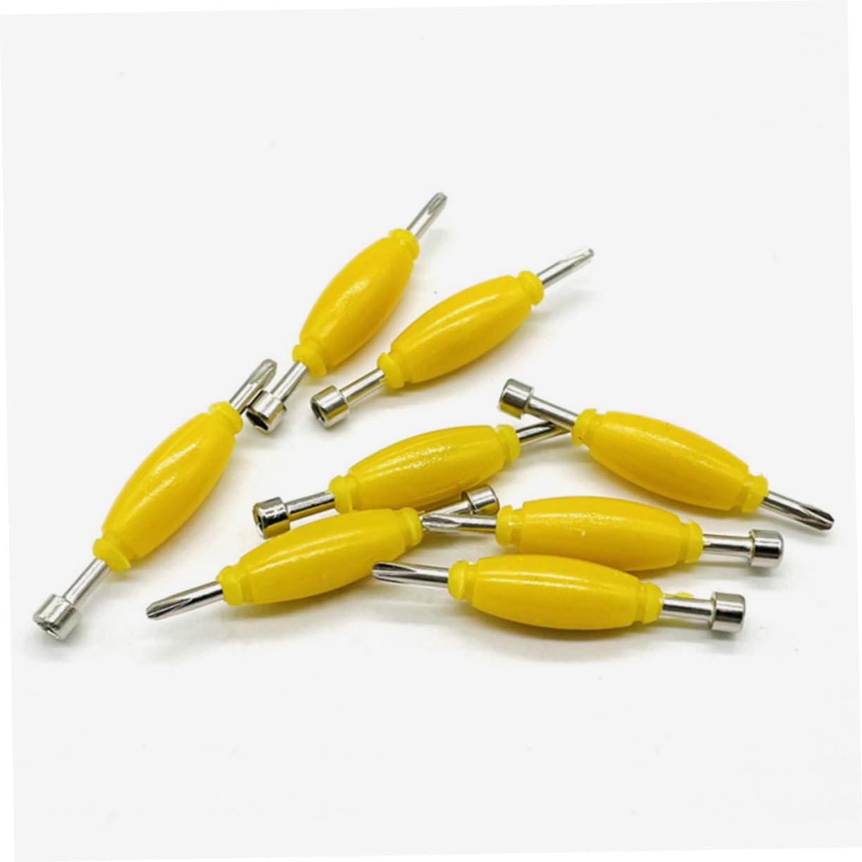 12pezzi Mini Cacciaviti Doppia Testa Per Fingerboard Strumento Multifunzione Per Riparazione Skateboard Cacciavite Per Viti Piccole Kit Utensili Per Skateboard Miniature