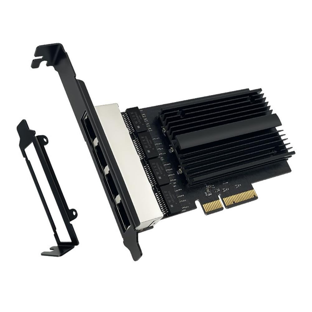 Carte réseau PCI-e RJ45 2500Mbps I226-V Gigabit Ethernet RJ45 Adaptateur WLAN PCI à quatre ports 2,5 G pour bureau
