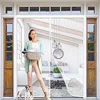 Moustiquaire Porte, 110X235Cm Magnétique Rideau De Porte Rideau Anti