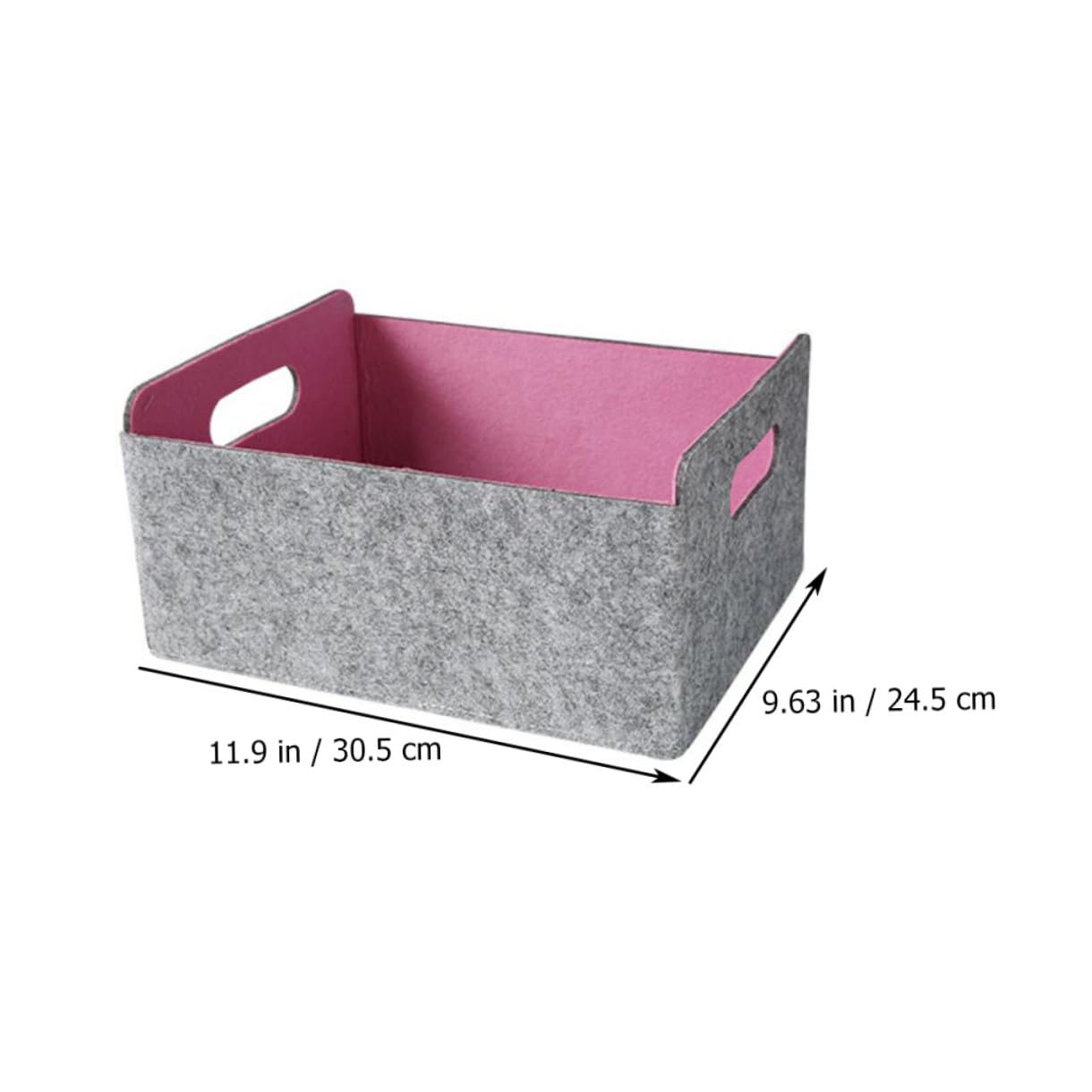 LABRIMP Cesta De Almacenamiento Fieltro Organizador De Oficina y Hogar Simple y Elegante