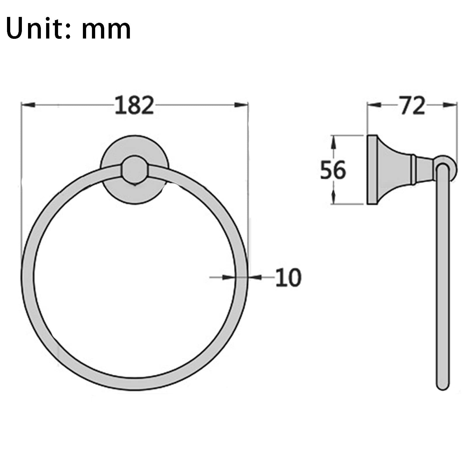 Antiker Handtuchring, Messing-Handtuchring Für Badezimmer, Wandmontage, Rund, Strapazierfähig, Handtuchhalter, Aufhänger Für Badezimmerzubehör