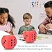 6 Inches Foam Dice,EVA Large Dice Educational Toy,Blank Slate Board Game Jumbo Dice to Get Your Lucky Numbers,Anxiety Relieve Dice for Parties and Gifts(Red)