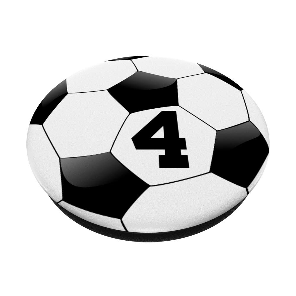 blackcatshou⚽ Amazon.com: Soccer Ball Number 4 Player Team Black Zx : Cell