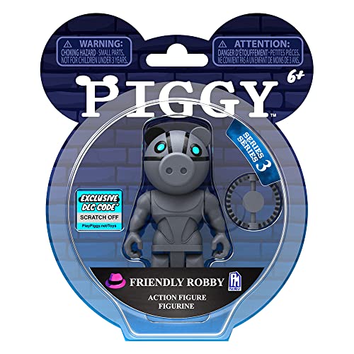 Piggy - Friendly Robby Action Figure (3.5" Buildable Toy, Series 3) [Includes Dlc Items] #TOP25