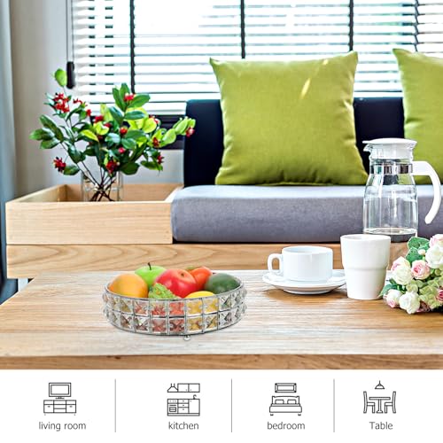 Plateau de rangement en miroir pour organiser vos objets avec élégance