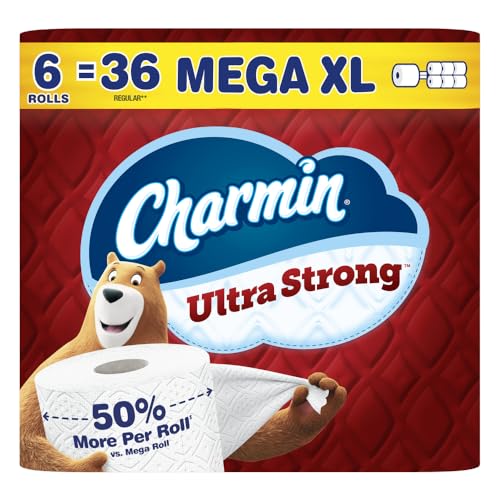Image of Charmin Ultra Strong Toilet Paper 6 Mega XL Rolls, 330 Sheets Per Roll