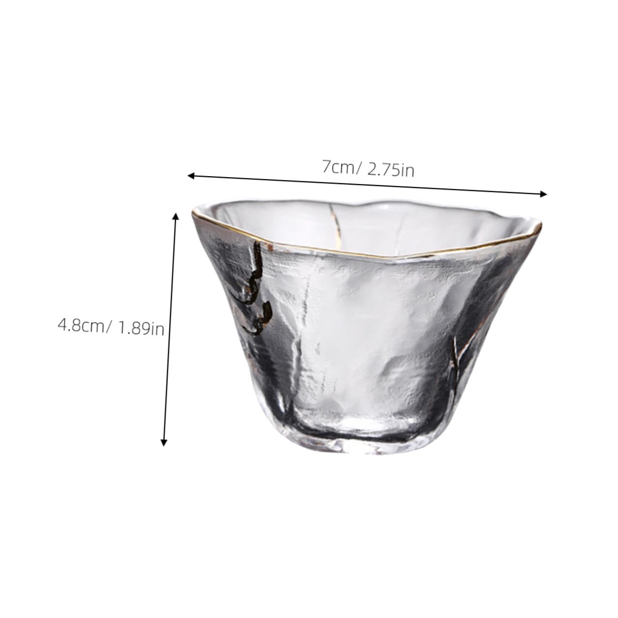 Alipis Tasse à Saké de Style Japonerie 4 Pièces en Verre 70 ML