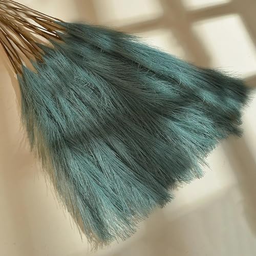 Decoración Boho 10Pcs Hierba Pampas Verde 55cm miniatura 1