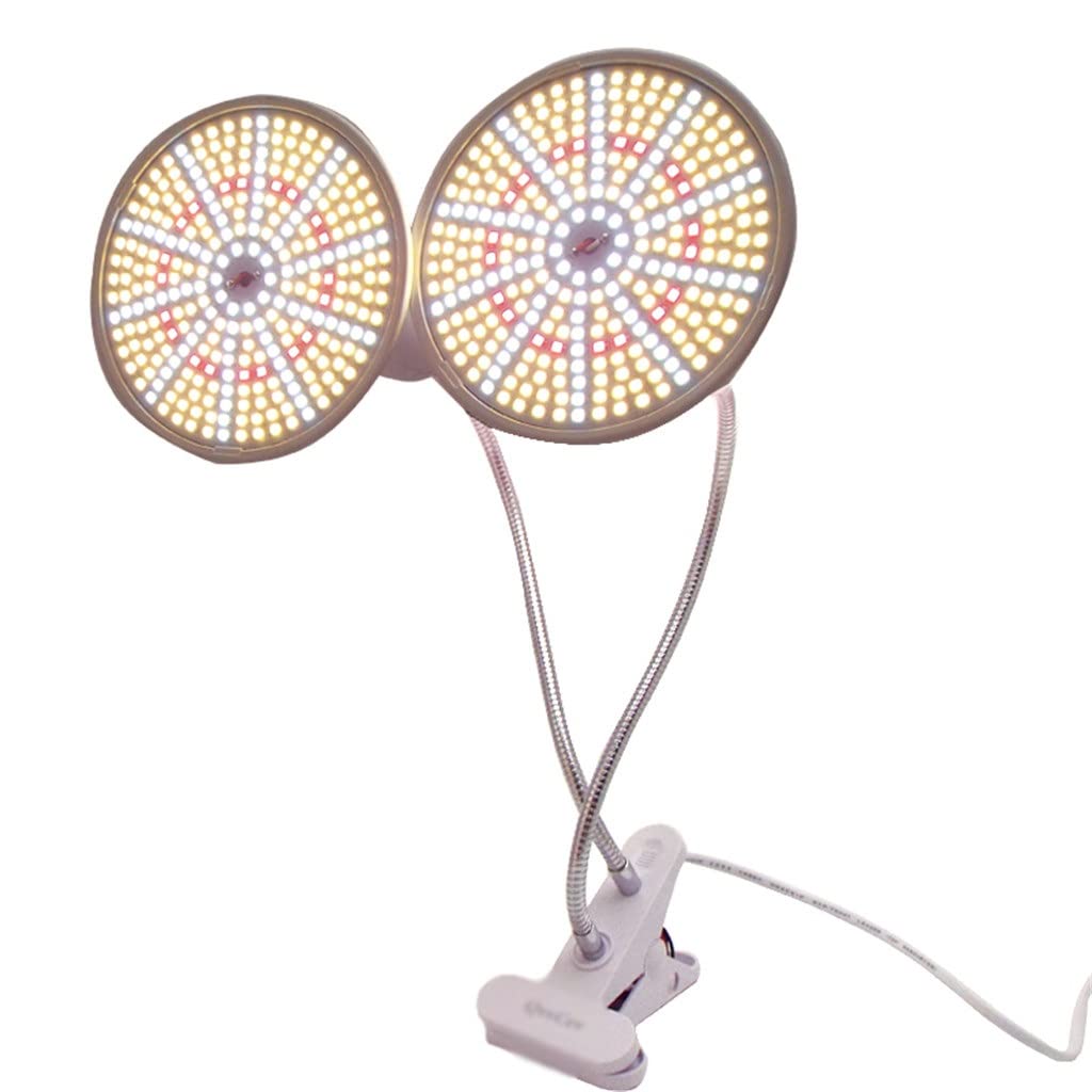 LED Grow Light Plant Bulb Vegetable Flower Cultivo Growing Greenhouse Hydro Sunlight Phyto Lamp Indoor Grow Box (Size : Single Head) (Dual Head)