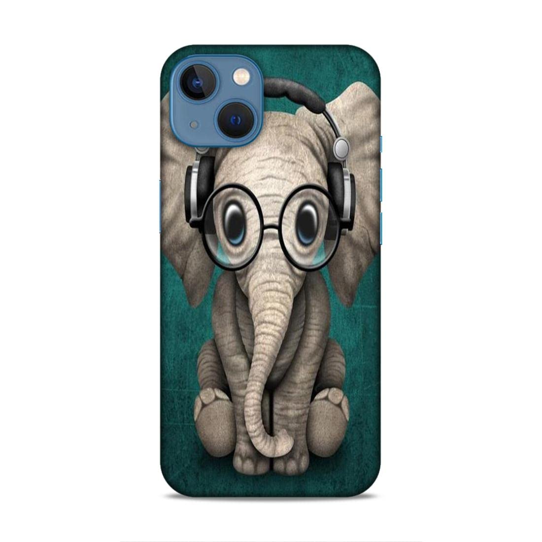 LaidBack for iPhone 13 Back Cover Case/for iPhone 13 Printed Designer Back Case & Cover for for iPhone 13 (Baby Elephant Headphone Girls Boys) LANI-28
