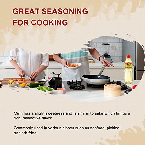 image for 52USA Mirin,Japanese Mirin Cooking Wine 16.9 FL OZ(Pk of 1)Red Rice Co