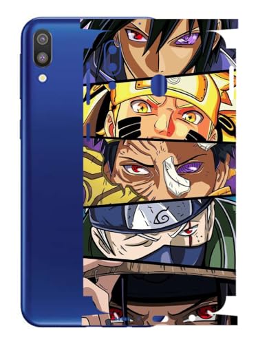 Image of AtOdds - Samsung Galaxy M20 Mobile Back Skin Sticker - Lamination - Rear Screen Guard Protector Film Wrap (Coverage - Back+Camera+Sides) (Design - Anime 38)