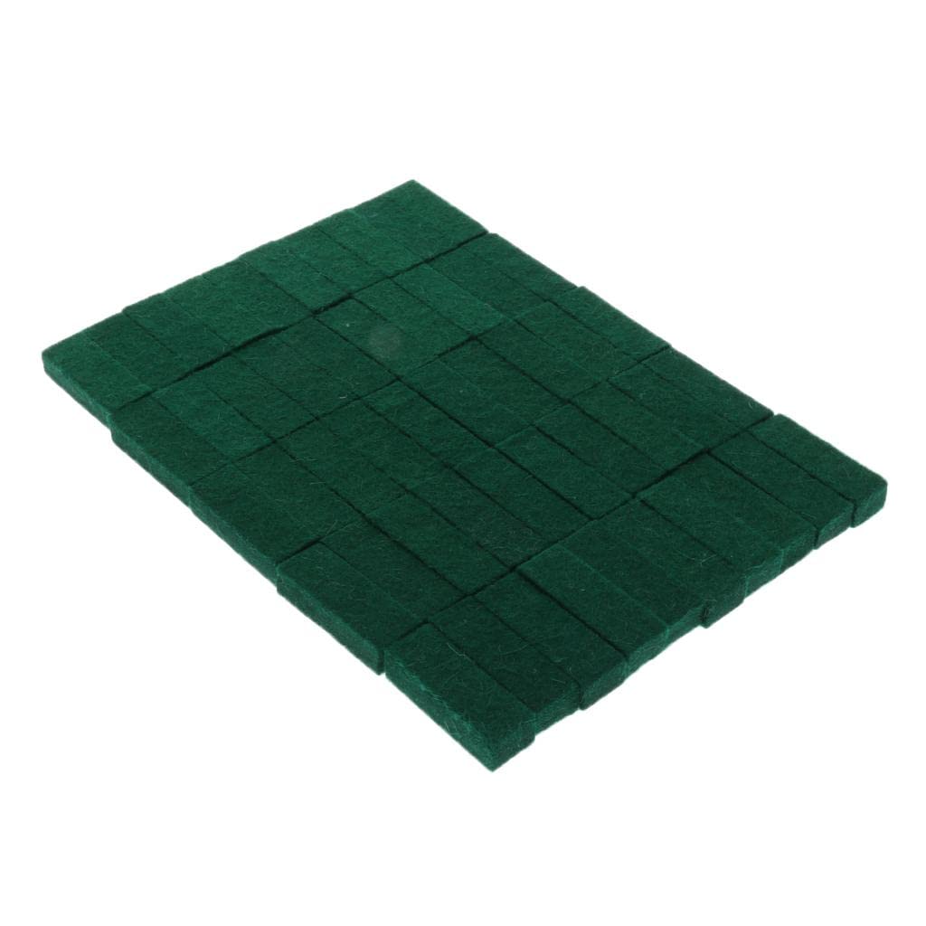 Tongina 50 Pieces Upright Piano Damper Felt Set Repair Replacement Accessory Green