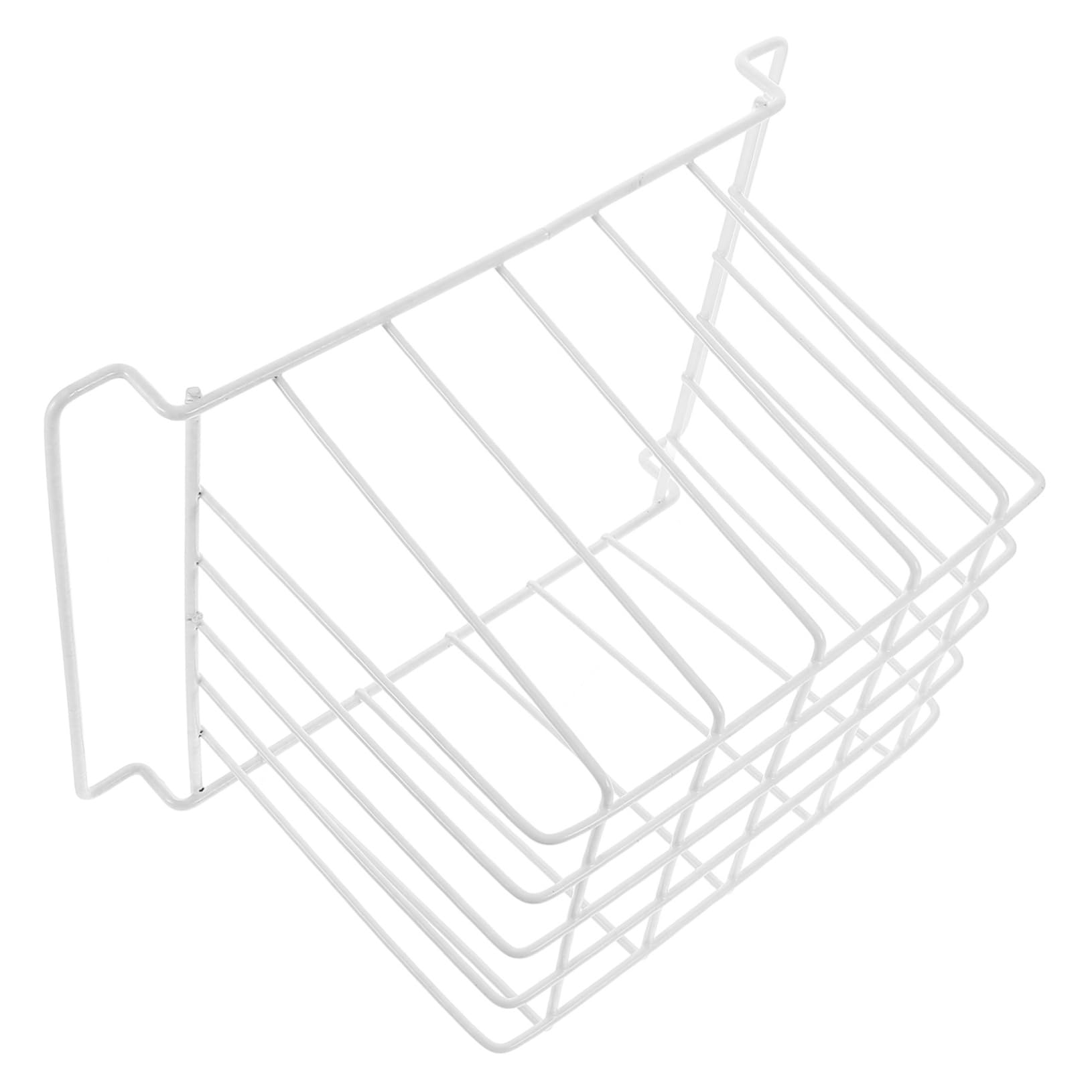Cesta de Capacidad Blanco, Diseño Gran Ahorrador de Espacio Alambre Hierro Fácil de Limpiar para Congelador y Refrigerador