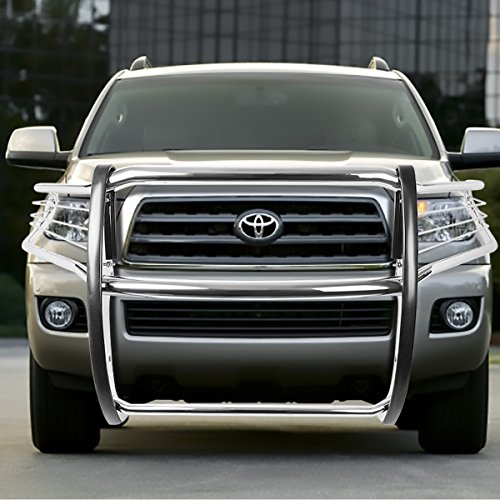 Image of DNA MOTORING GRILL-G-070-SS Stainless Steel Front Bumper Brush Grille Guard Compatible with 08-16 Sequoia